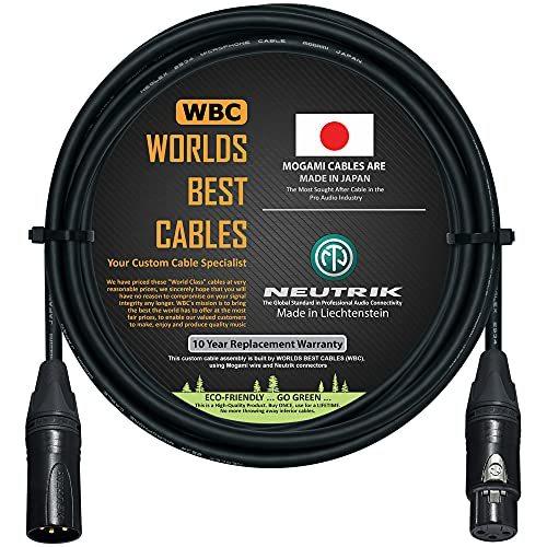 WORLDS BEST CABLES 10フィート クアッドバランスマイクケーブル Mogami 2...
