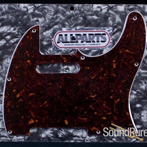 Tele ピックガード Tortoise 3-ply (T/W/B) 8 Holes Allpart...