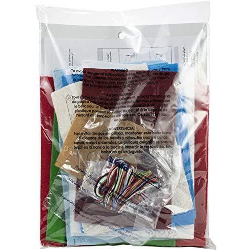 Bucilla クリスマススケートフェルトアップリケストッキングキット