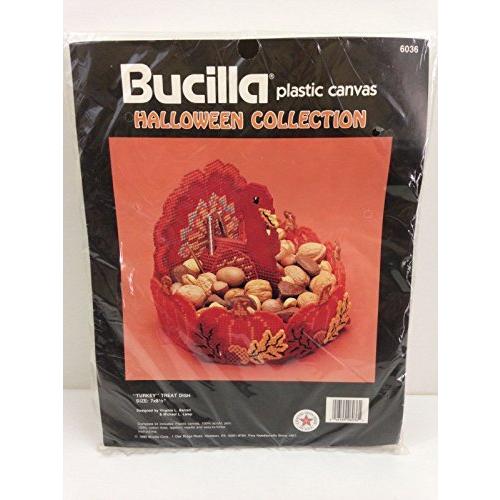 Bucillaプラスチックキャンバスハロウィンコレクション「トルコ」Treat Dish 7?x 8...