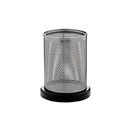 Rolodex Punchedメタルと木製デスクオーガナイザー、ブラックとガンメタル(e23552?...