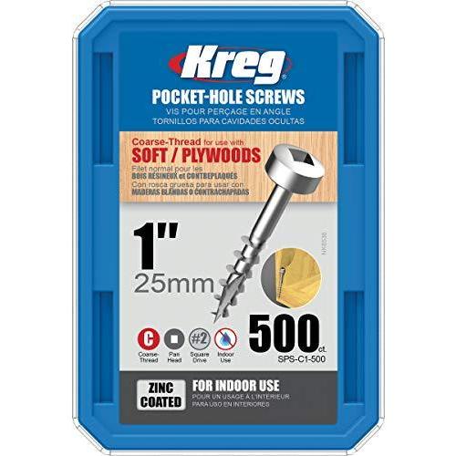 Kreg ToolSPS-C1-500Kreg Pocket Hole Screw-1 COURSE...