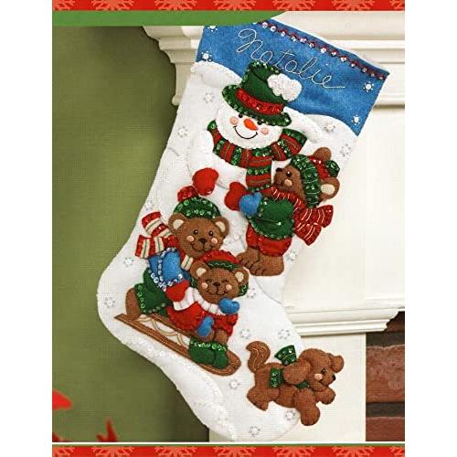Bucilla Felt Applique Christmas Stocking Kit: Fun ...