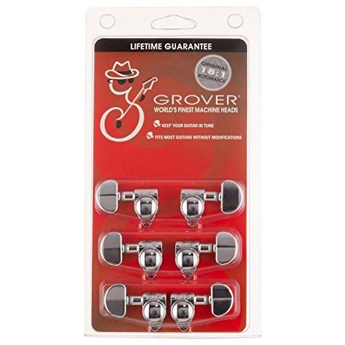 Grover 102-18C Rotomatic 18：1サイドチューナー1個、Chrome （並行...