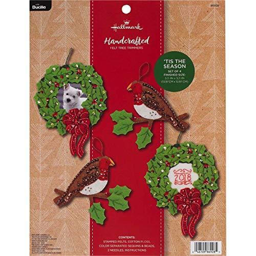 Bucilla 86884 Hallmark フェルトキット Tis The Season 5 x ...