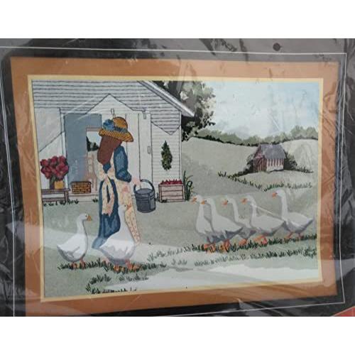 ガチョウに餌をやるBucillaStitchery18 x 24＃49881引退しました