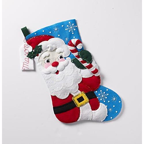 Bucilla Felt Stocking Applique Kit 18 Long-Hello S...