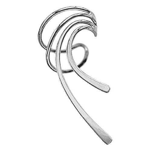 イヤーチャーム クラシック ロングウェーブ イヤーカフ イヤリング ラップ 単一 右 E Z ケア ...