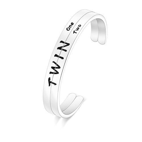 ENSIANTH ツイン ギフト ツイン ブレスレット ツイン ワン ツイン 2 カフ バングル