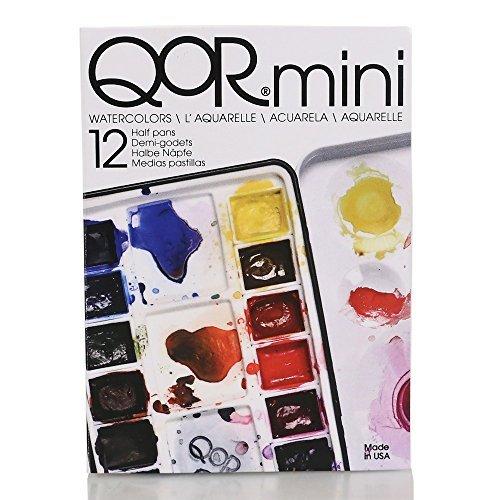 QoR Watercolour  Mini Half Pan Set of 12 colours (...