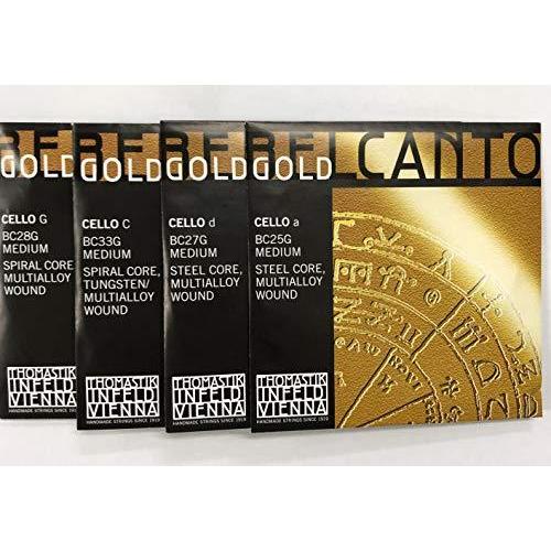BELCANT GOLD ベルカントゴールド チェロ弦 A線〜C線 セット BC31G MEDIUM