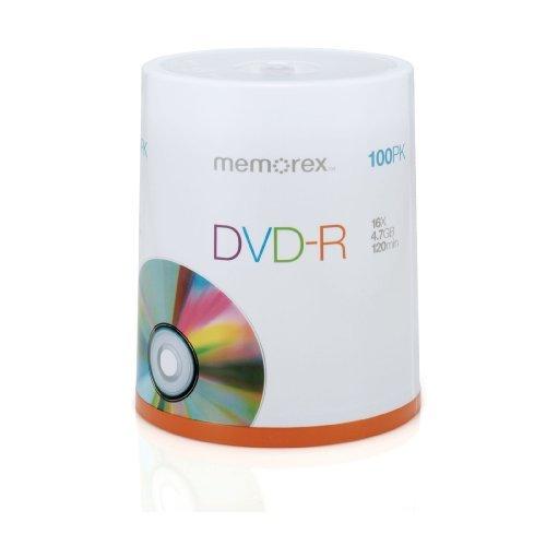 Memorex 4.7GB 16倍速対応 録画用 DVD-Rディスク(100枚入) 並行輸入品