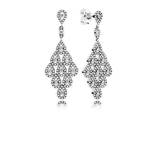 Pandora カスケードグラマーイヤリング クリアキュービックジルコニア付き 296201CZ
