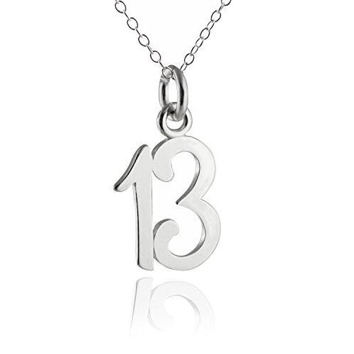 Sterling Silver Number 13 Thirteen Charm