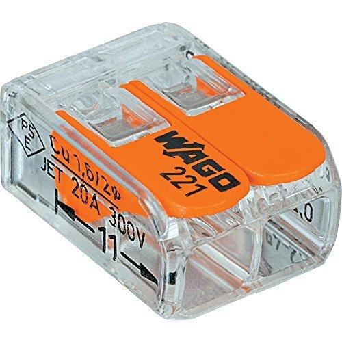 Wago 221-412 LEVER-NUTS 2 Conductor Compact Connec...