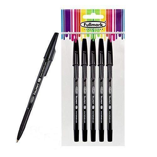 Fullmark新しいペンボールペン、細かい点0.7?MM、ブラック、60-pack
