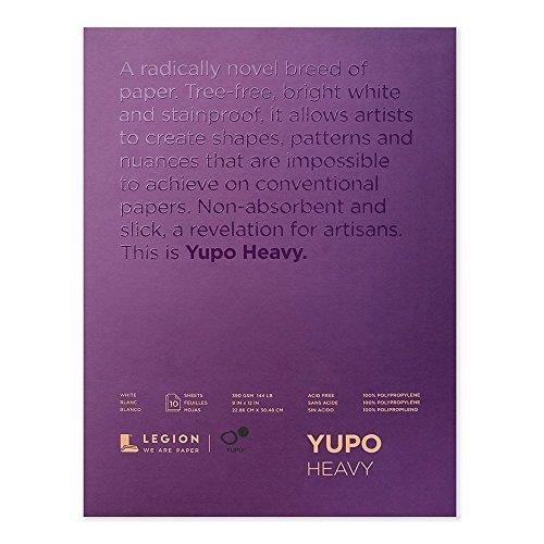 Yupo Heavy Pads 9"X 12" 10枚入り/ Pkgホワイト144ポンド