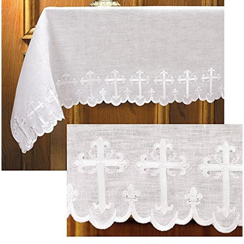 Scallop Edged Embroidered Altar Frontal by Faithfu...
