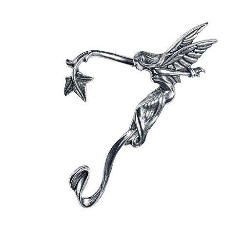 レディース ウィスパーリング フェアリーピューター ポストイヤリング イヤーラップ