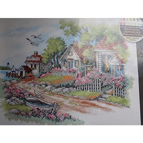 ディメンジョンズ クロスステッチ 刺繍キット“海辺のコテージ” DIM クロスステッチキット [並行...