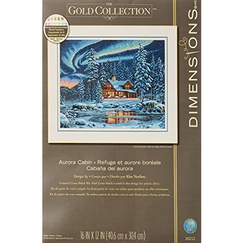 Dimensions ゴールドコレクション 輸入刺繍キット オーロラキャビン Aurora Cabi...