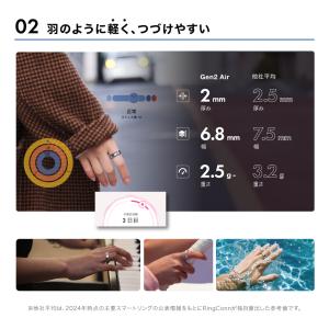 スマートリング RingConn Gen2 A...の詳細画像4