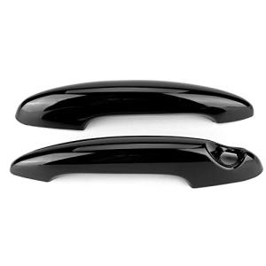 2個のABS黒車の外側のドアハンドルストリップカバートリムフィットS R50 R56 Gorgeri車の外部ドアハンドルカバートリム R53