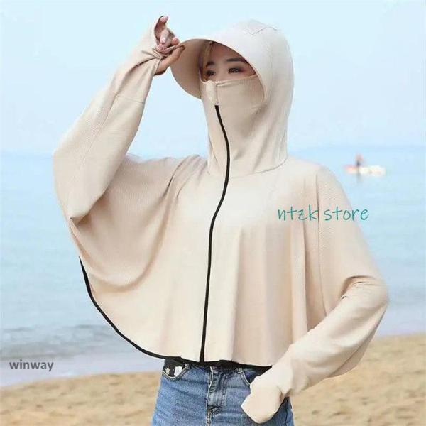 帽子 レディース サンバイザー　フェイスガード UVカット 日よけ帽子 つば広 360度 紫外線対策...