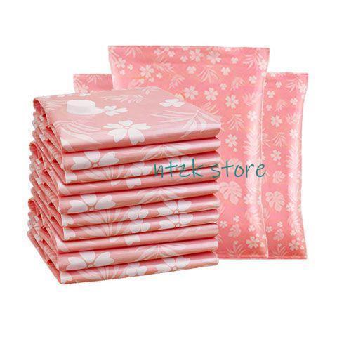 圧縮袋 衣類 布団圧縮袋 3枚セット 選べる6サイズ 掃除機不要 押すだけ 簡単 省スペース 収納 ...