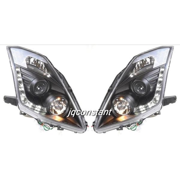 2003-2005y 前期用 フェアレディZ33 350Z LEDデイライト&amp;DRL付ヘッドライト ...