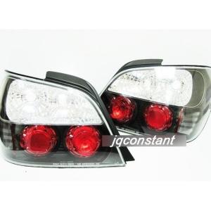 WRX インプレッサ GDA GDB系 LEDイカリングヘッドライト ブラック 丸目