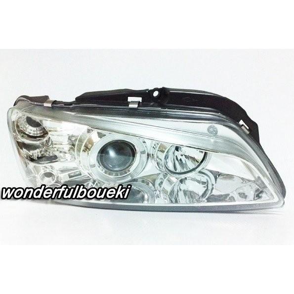 プジョー106 LEDイカリング付 プロジェクターヘッドライト クローム