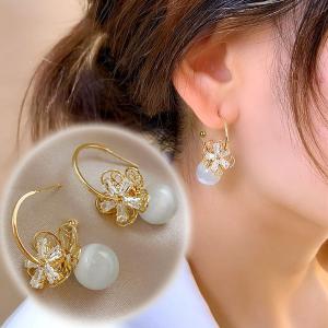 CHANEL シャネル ピアス ABE109 B17803 ハート 揺れる ココ