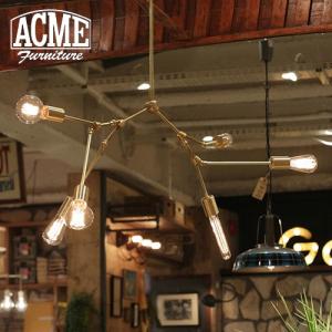 ACME Furniture アクメファニチャー SOLID BRASS LAMP 6ARM CHANDELIER ソリッドブラス ペンダントランプ 6アーム シャンデリア｜js-f