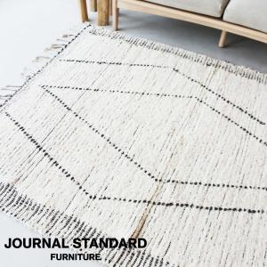 JOURNAL STANDARD FURNITURE ジャーナルスタンダードファニチャー Asilah RUG アシラー ラグ 140x200cm ホワイト｜js-f