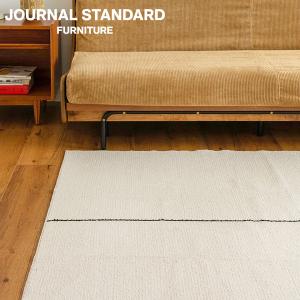 JOURNAL STANDARD FURNITURE ジャーナルスタンダードファニチャー LINE RUG NA 140×200cm ライン ラグ 140×200cm ナチュラル｜js-f