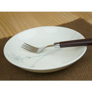 【フラワーラインシリーズ】うすかる♪20cm六〇まん丸皿【おうちカフェ/美濃焼/和食器/日本製/陶器/軽量/白磁/ラッピング不可】