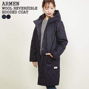 [クーポンで20%OFF]アーメン/ARMEN ウール×ナイロンリバーシブルフード付きコート キルティングコート NAM1753WJ レディース  :armen-wjnam1753:JScompany Yahoo!店 - 通販 - Yahoo!ショッピング