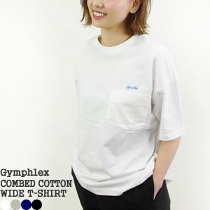 ジムフレックス/Gymphlex コーマコットンジャージーワイドTシャツ 5分袖 J-1270CH レディース[1点のみメール便可能]