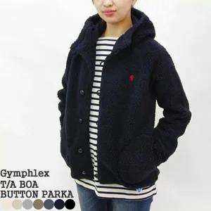 ジムフレックス/Gymphlex くるみボタンボアパーカー フード付きジャケット J-1185PL レディース｜jscompany-store