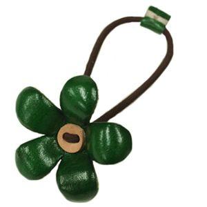 [クーポンで20%OFF]Une Ancreレザーフラワーモチーフ ヘアゴム FLOWER MOTIF HAIR ACCESSORY THR-03[メール便可能]｜jscompany-store