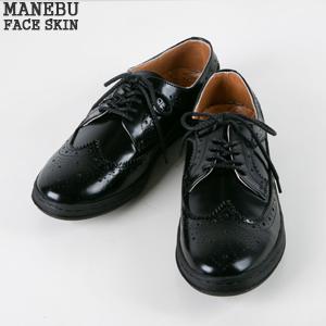 [クーポンで20%OFF]マネブ/MANEBU ウキ フェイススキンレザーシューズ ウイングチップ ...