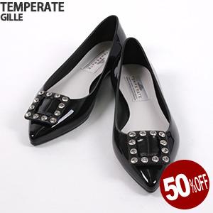50%OFF テンパレイト/TEMPERATE ジル ポインテッドトゥ バレエシューズ