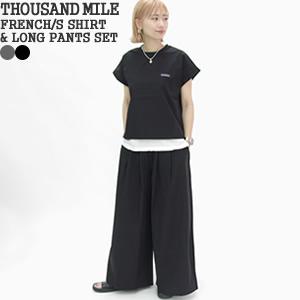 [クーポンで20%OFF]サウザンドマイル/THOUSAND MILE フレンチスリーブシャツ&amp;ワイ...