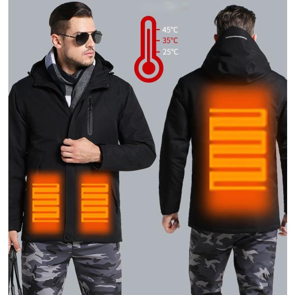 マウンテンパーカー ジャケット レディース メンズ　モバイルバッテリーでUSB接続 発熱   マンパ...