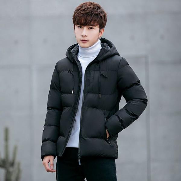 メンズジャケット帽子付き 穏やかな3色展開 中綿ジャケット 保温防風 　内ポケット防犯　軽量 アウタ...