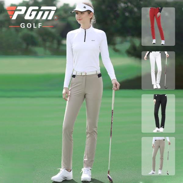 ゴルフパンツ ゴルフズボン 美脚 脚長 吸汗 速乾 レディースゴルフウェア スト レッチ 春夏秋 美...