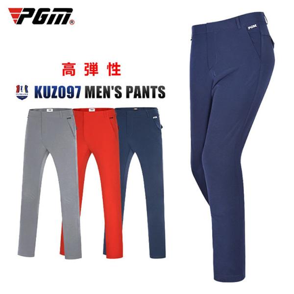 ゴルフパンツ ロングズボン ストレッチ ズボン ゴルフウェア メンズ 美脚 パン ツ コットン アウ...