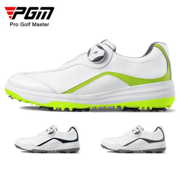 ゴルフメンズシューズ ダイヤル式 防水　滑り止め ソフト スパイク メンズ ゴルフ ス パイク　シュ...