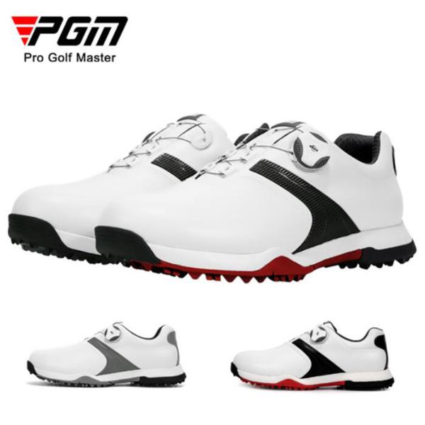 ゴルフメンズシューズ ダイヤル式 防水　滑り止め ソフト スパイク メンズ ゴ ルフ ス パイク　シ...